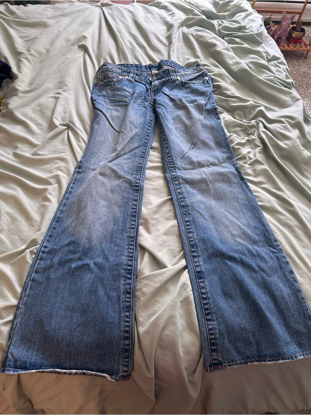 True Religion Bobby Light Blue Flare Jeans
